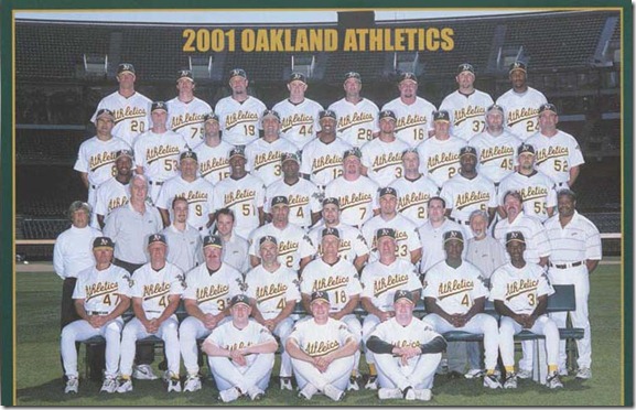 2001 Oakland Athletics Roster